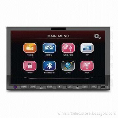 Car Audio/Video Player with 7-inch Digital Screen, HD 800 x 480 Pixels, Universal Motorized Panel
